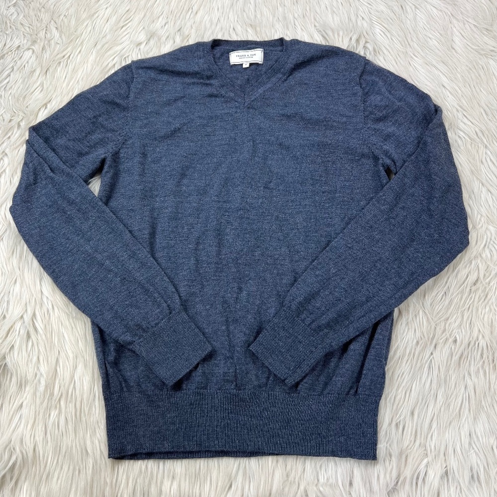 Frank & Oak Men's‎ V-Neck Wool Sweater
